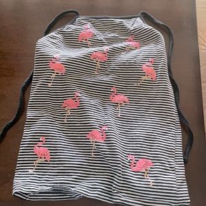 Sleevless flamingo shirt